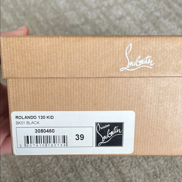 Christian Louboutin Black and White Heels with Red Soles main image 0